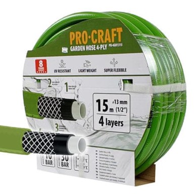 PROCRAFT Crijevo za zalijevanje PR-4GH1315, 1/2", 15 m